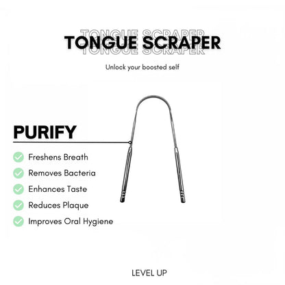 Tongue Scraper (Stainless Steel U-Shaped)