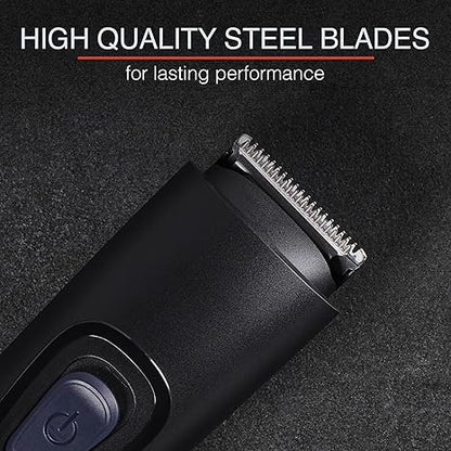 Remington Rechargeable Beard Trimmer Kit for Mustaches, Nose Hair, and Light Detailing and Grooming with Bonus Battery Nose Trimmer